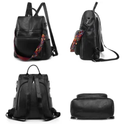 2023 New Designer Backpack Women High Quality Leather Backpack School Bags for Teenagers Girls Large Capacity Travel Backpack - Image 6