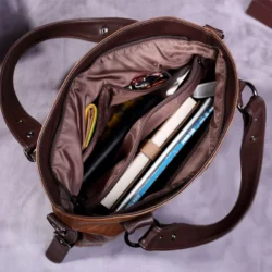 2023 New Fashion Casual Tote Bag Women Handbags Soft Leather Shoulder Bags Vintage Big Capacity Crossbody Hand Bag For Ladies - Image 4