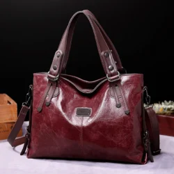 2023 New Fashion Casual Tote Bag Women Handbags Soft Leather Shoulder Bags Vintage Big Capacity Crossbody Hand Bag For Ladies - Image 6