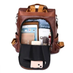 2023 New Hot Women’s Backpack Designer High Quality Soft Leather Simple Fashion Backpack Large Capacity Antitheft Shoulder Bags - Image 6