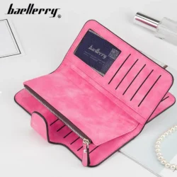 2023 Women Wallets Fashion Long PU Leather Top Quality Card Holder Classic Female Purse Zipper Wallet For Women - Image 3