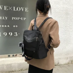 3 In 1 High Quality Anti-theft Backpack Women Waterproof Oxford Shoulder Bags School Bags for Teenager Girls Rucksack Travel Bag - Image 2