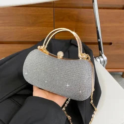 Cute Small PVC Shoulder Crossbody Bags for Women 2023 Hit Luxury Party Evening Handbags and Purses Female Travel Clutch - Image 2