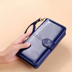 Hot Sale Women Wallet Leather Clutch Brand Coin Purse Female Wallet Card Holder Long Lady Clutch Carteira Feminina - Image 5