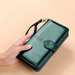 Hot Sale Women Wallet Leather Clutch Brand Coin Purse Female Wallet Card Holder Long Lady Clutch Carteira Feminina - Image 6