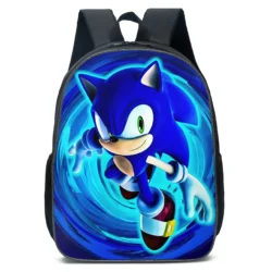 New Cartoon Animation Sonic SONIC Primary and Secondary School Bags Children's Backpacks Anime Cartoon School Bag Mochila - Image 4