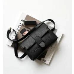 New Design Women New Trendy Messenger Chest Bag Small Genuine Leather Waist Bag Retro - Image 2