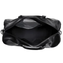 Retro New Short Trip Bag Large Capacity Sports Motorcycle Training Pu Waterproof Leisure Fitness Bag - Image 6