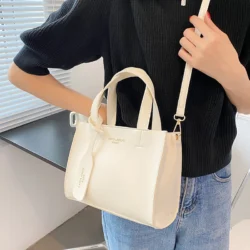 Soft PU Leather Crossbody Bags for Women 2021 New Solid Color Simple Shoulder Purses Female Brand Designer Trends Handbags Green - Image 5