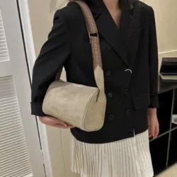 Vintage Shoulder Bag for Women Fashion Wide Strap Crossbody Bag Retro Pillow Messenger Handbag Ladies Tote Clutchs Purses Tote - Image 3