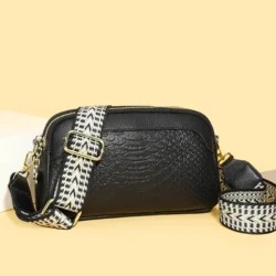 Women 2023 Genuine Leather Ladies Handbags Female Tote Sac High Quality Solid Color Genuine Leather Shoulder Crossbody Bags For