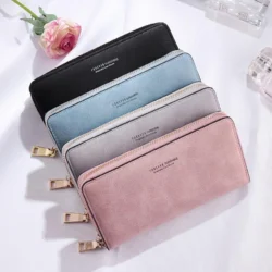 Women Handheld Long Wallet Multifunctional Card Bag Mobile Bag Zero Wallet Female Wallet - Image 2
