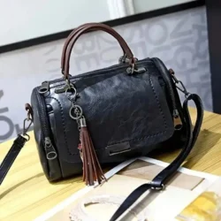 Yogodlns Tassel Decor Handbag, Women's Large Capacity Shoulder Bag, Fashion Zipper Crossbody Bag With Removable Strap - Image 3