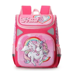Cute Cartoon Deer Girls School Bags Princess Purple Nylon Children Backpacks For Primary School Students Schoolbag Kids Satchels - Image 3